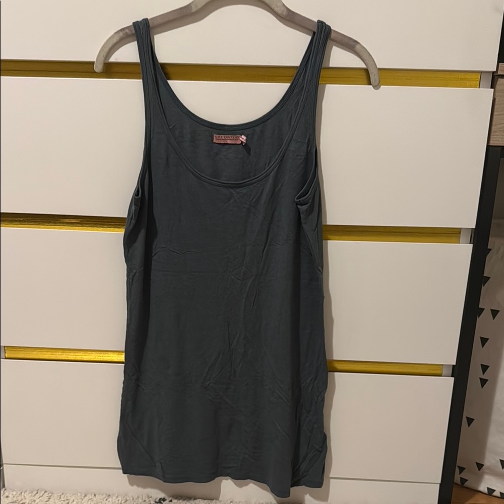Juicy Couture Women's Blue Tank Top - Size Large